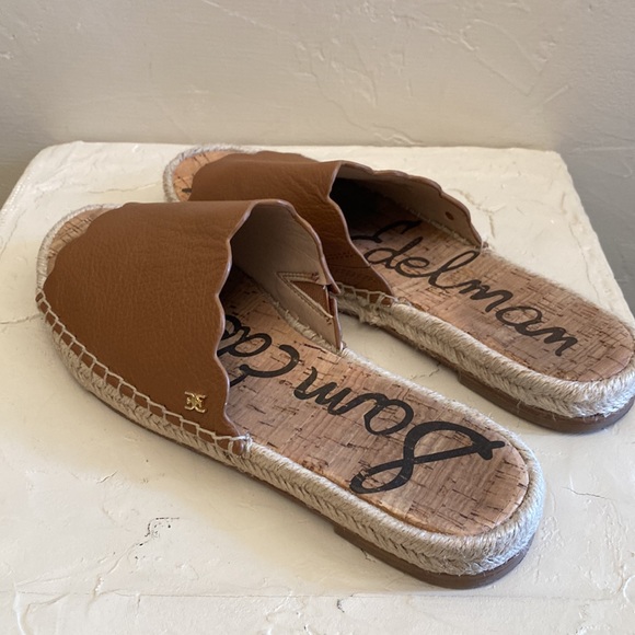 Sam Edelman Leather Espadrille Slide Sandals - Picture 4 of 11